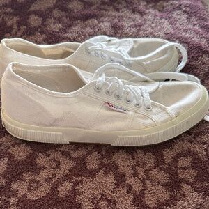 Superga Women's White Canvas Sneakers